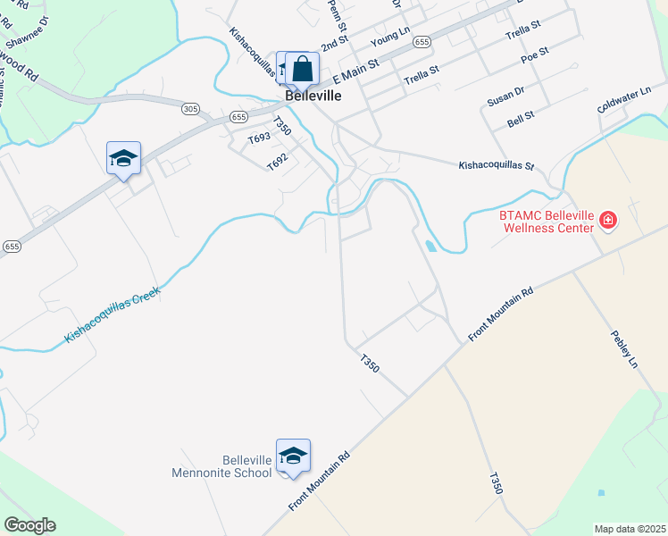 map of restaurants, bars, coffee shops, grocery stores, and more near 320 Walnut Street in Belleville
