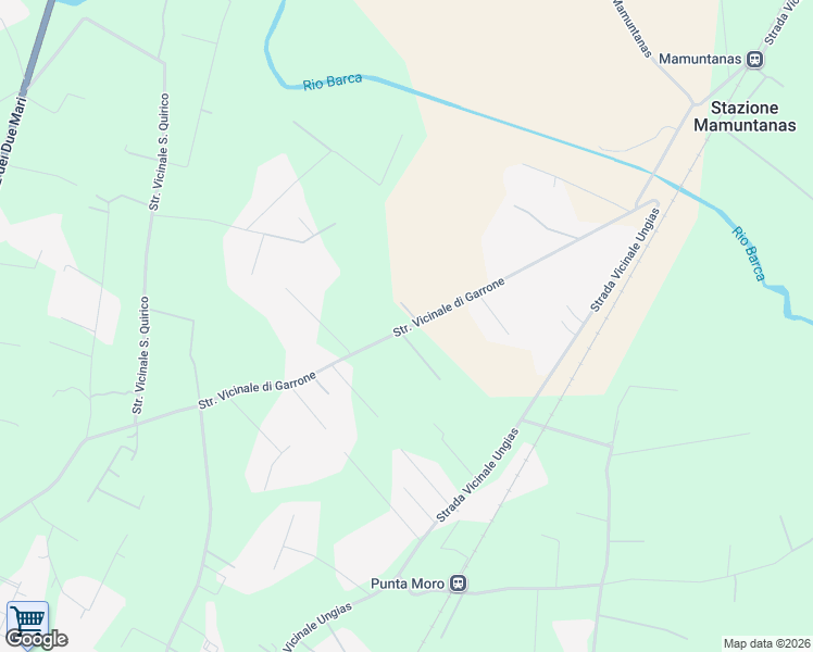 map of restaurants, bars, coffee shops, grocery stores, and more near 82 Strada Vicinale di Garrone in Città metropolitana di Sassari