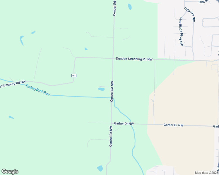 map of restaurants, bars, coffee shops, grocery stores, and more near 7984 Central Road Northwest in Strasburg