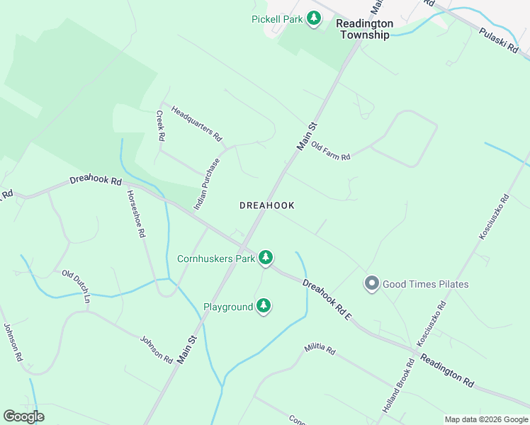 map of restaurants, bars, coffee shops, grocery stores, and more near 602 Main Street in Hunterdon County