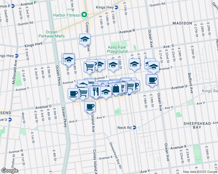 map of restaurants, bars, coffee shops, grocery stores, and more near in Brooklyn