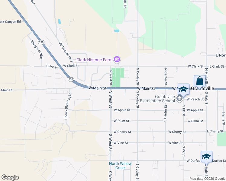 map of restaurants, bars, coffee shops, grocery stores, and more near 397 West Main Street in Grantsville