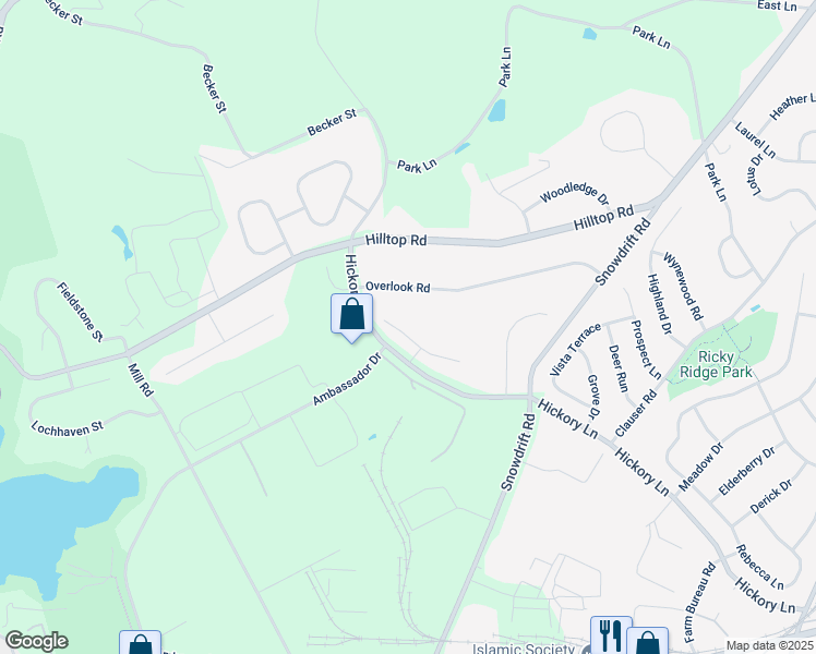 map of restaurants, bars, coffee shops, grocery stores, and more near 6577 Heidelberg Court in Lehigh County