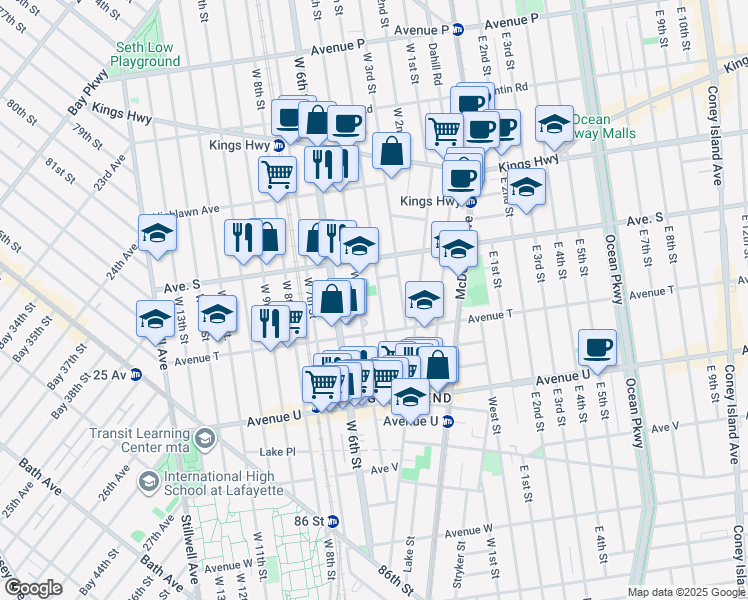 map of restaurants, bars, coffee shops, grocery stores, and more near in Brooklyn
