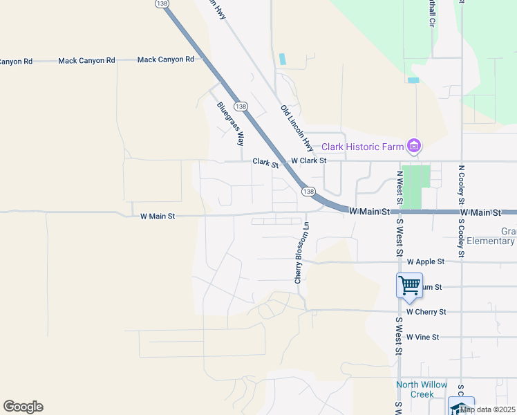 map of restaurants, bars, coffee shops, grocery stores, and more near 28 Meadowlark Circle in Grantsville