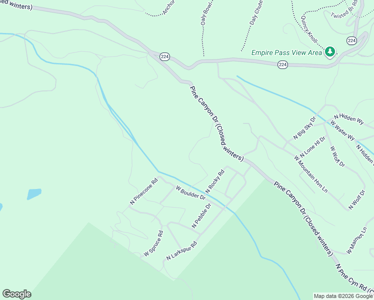 map of restaurants, bars, coffee shops, grocery stores, and more near 5488 North Pinecone Road in Park City