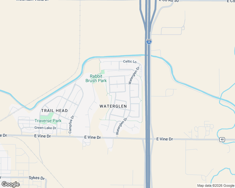 map of restaurants, bars, coffee shops, grocery stores, and more near 3814 Rannoch Street in Fort Collins