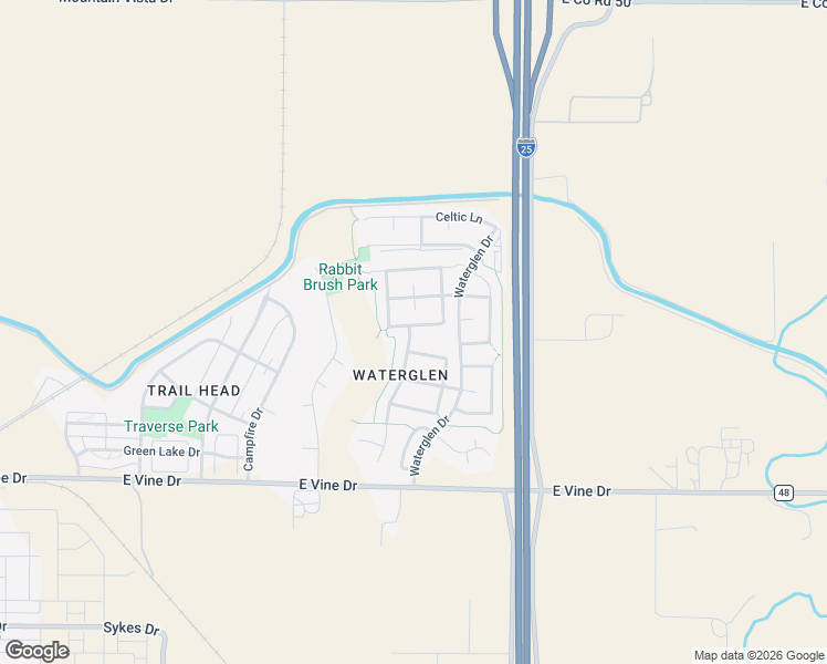 map of restaurants, bars, coffee shops, grocery stores, and more near 3814 Rannoch Street in Fort Collins