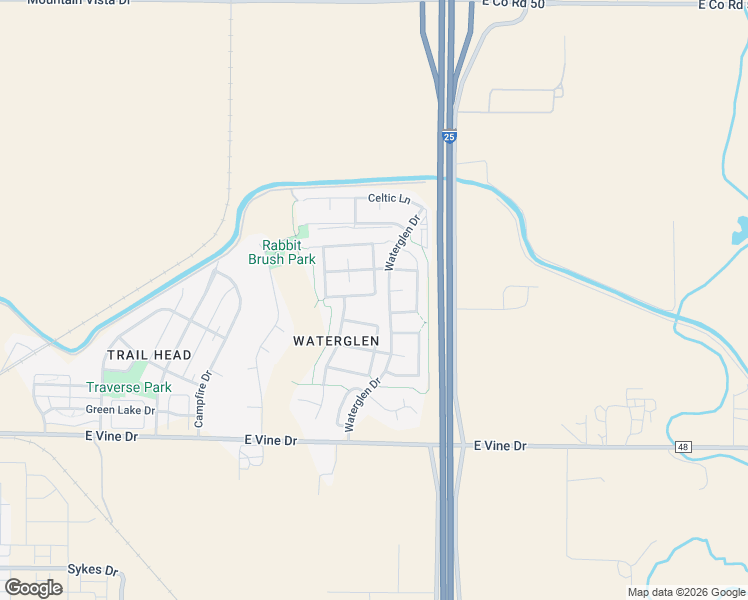 map of restaurants, bars, coffee shops, grocery stores, and more near 3939 Rannoch Street in Fort Collins