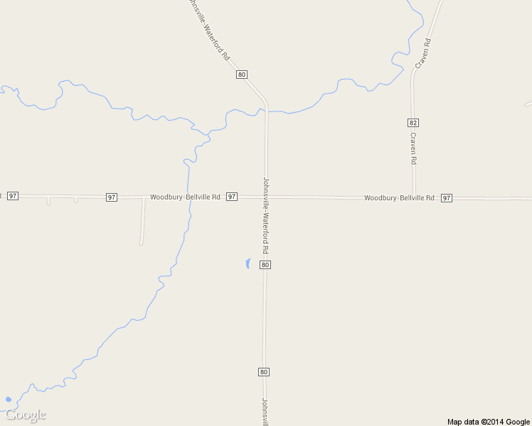 map of restaurants, bars, coffee shops, grocery stores, and more near 6799 Johnsville-Waterford Rd in Bellville