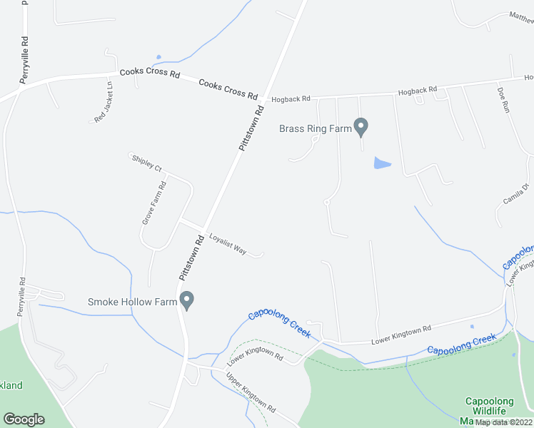map of restaurants, bars, coffee shops, grocery stores, and more near 223 Pittstown Road in Franklin