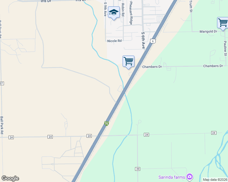 map of restaurants, bars, coffee shops, grocery stores, and more near 18897 U.S. 6 in Sterling