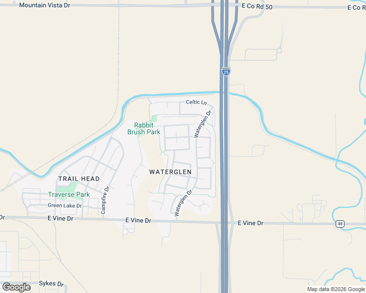 map of restaurants, bars, coffee shops, grocery stores, and more near 3939 Rannoch Street in Fort Collins