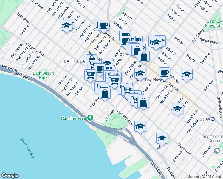 map of restaurants, bars, coffee shops, grocery stores, and more near in Brooklyn
