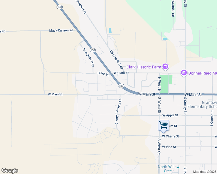 map of restaurants, bars, coffee shops, grocery stores, and more near 653 West Banner Drive in Grantsville