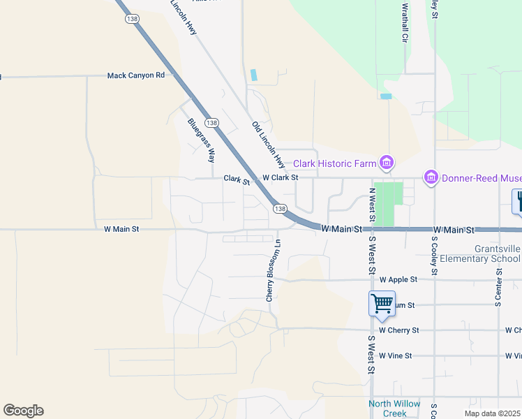 map of restaurants, bars, coffee shops, grocery stores, and more near 37 North Wayne Way in Grantsville