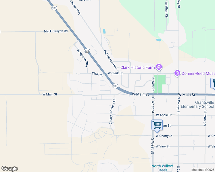 map of restaurants, bars, coffee shops, grocery stores, and more near 39 North Wayne Way in Grantsville