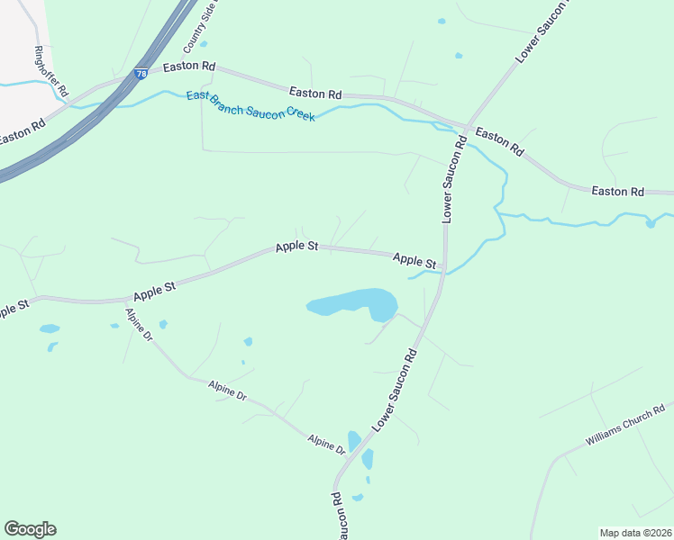 map of restaurants, bars, coffee shops, grocery stores, and more near 2548 Apple St in Hellertown