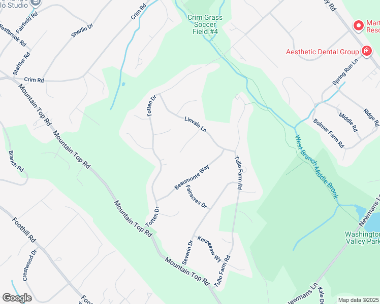 map of restaurants, bars, coffee shops, grocery stores, and more near 4 Wimple Way in Bridgewater Township