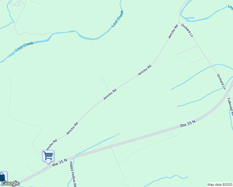 map of restaurants, bars, coffee shops, grocery stores, and more near 760 Jericho Road in Mifflintown