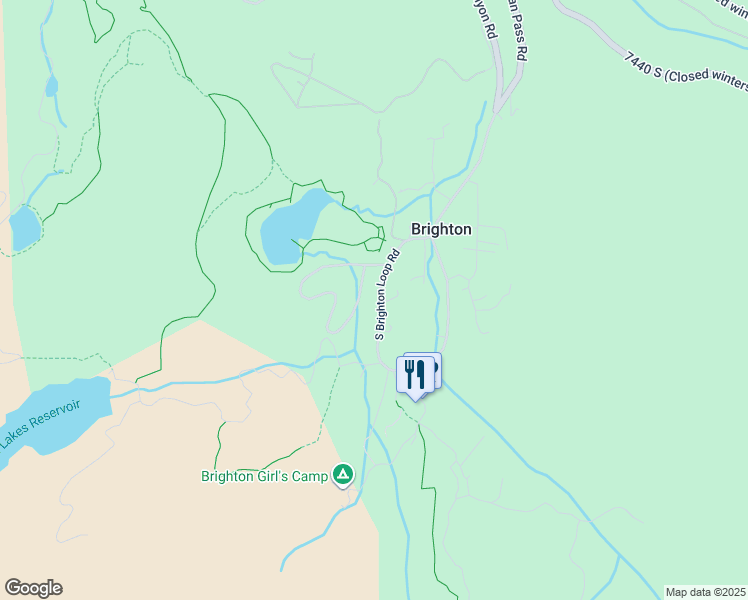 map of restaurants, bars, coffee shops, grocery stores, and more near 8132 South Brighton Loop Road in Brighton