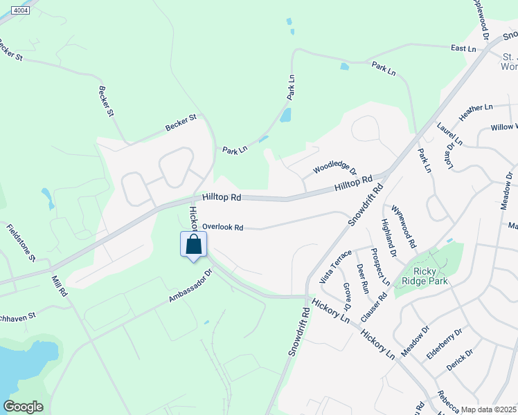 map of restaurants, bars, coffee shops, grocery stores, and more near 6238 Hilltop Road in Lehigh County