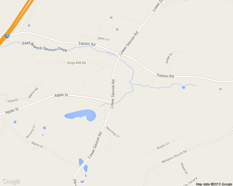 map of restaurants, bars, coffee shops, grocery stores, and more near 3893 Lower Saucon Rd in Hellertown