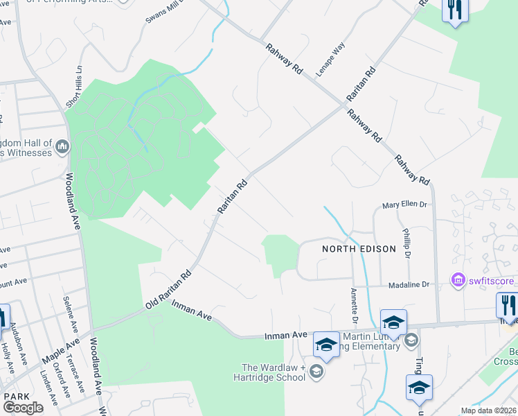 map of restaurants, bars, coffee shops, grocery stores, and more near 9 Wright St in Scotch Plains