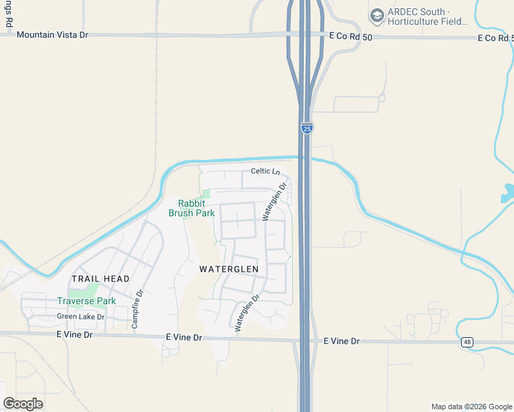 map of restaurants, bars, coffee shops, grocery stores, and more near 3915 Gardenwall Court in Fort Collins