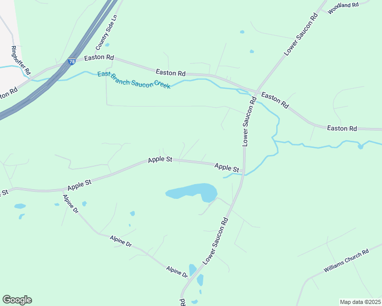 map of restaurants, bars, coffee shops, grocery stores, and more near 2300 Knoll Lane in Hellertown