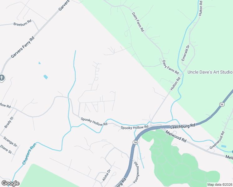 map of restaurants, bars, coffee shops, grocery stores, and more near 127 Caribou Circle in New Kensington