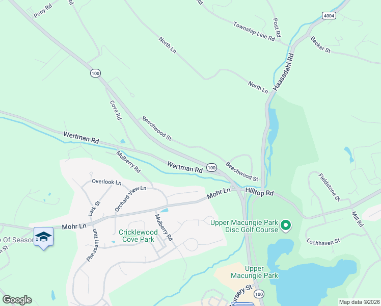 map of restaurants, bars, coffee shops, grocery stores, and more near 2130 Beechwood Street in Lehigh County