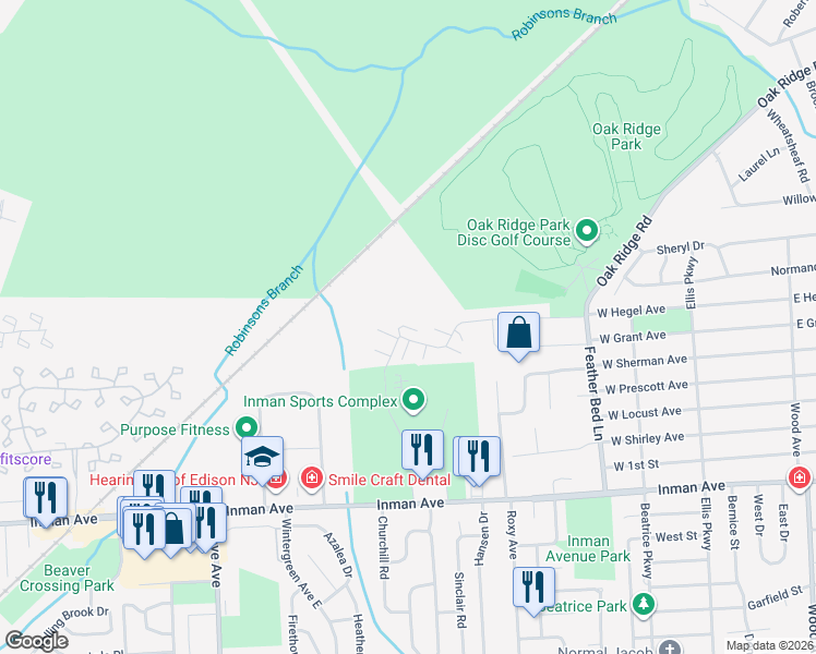 map of restaurants, bars, coffee shops, grocery stores, and more near 1 Sunflower Court in Edison