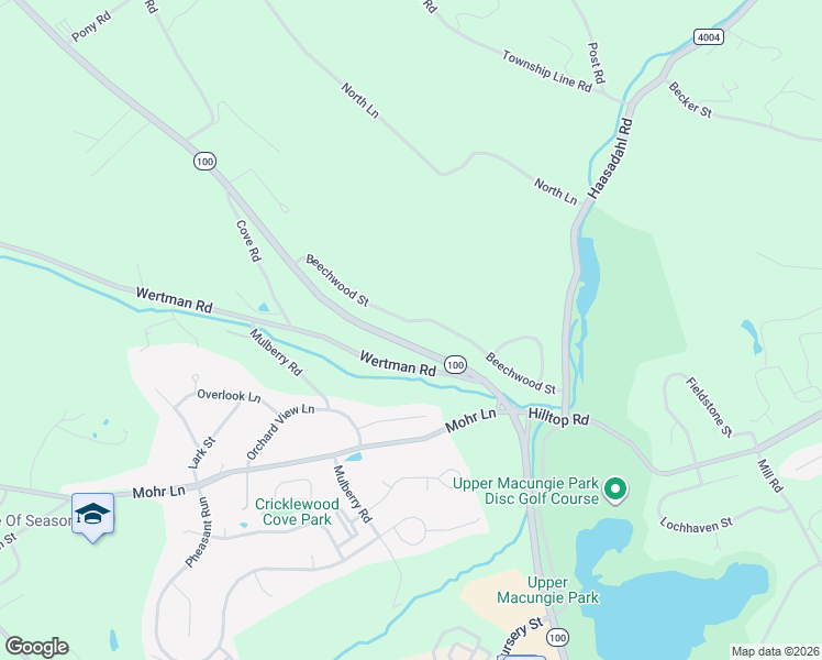 map of restaurants, bars, coffee shops, grocery stores, and more near 2130 Beechwood Street in Lehigh County