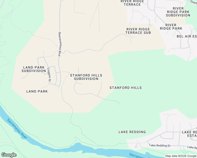 map of restaurants, bars, coffee shops, grocery stores, and more near Sutro Mine Rd in Redding