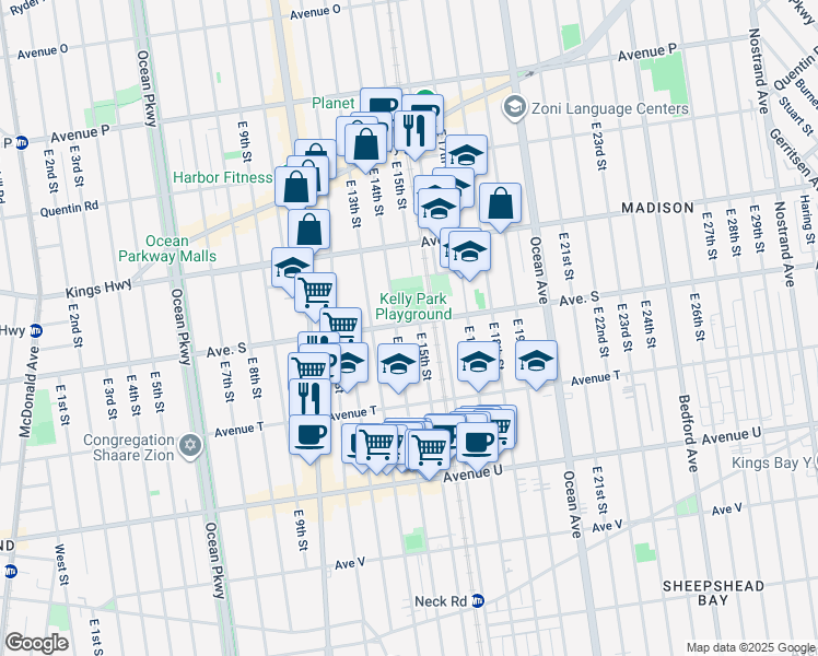 map of restaurants, bars, coffee shops, grocery stores, and more near in Brooklyn