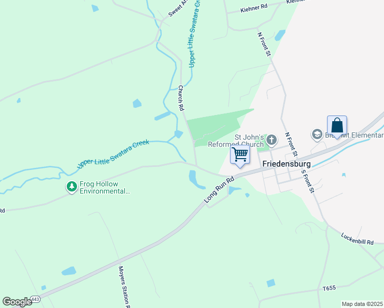 map of restaurants, bars, coffee shops, grocery stores, and more near 11 Church Road in Schuylkill Haven
