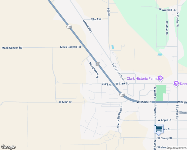map of restaurants, bars, coffee shops, grocery stores, and more near 727 West Island Vista Circle in Grantsville