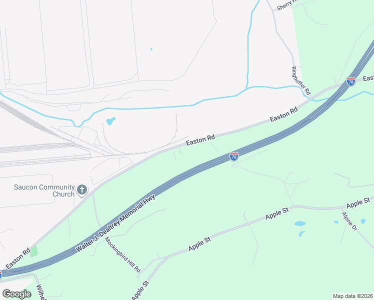 map of restaurants, bars, coffee shops, grocery stores, and more near 2276 Easton Road in Bethlehem