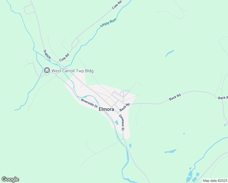 map of restaurants, bars, coffee shops, grocery stores, and more near 107 Silver Rd in Carrolltown