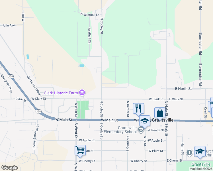 map of restaurants, bars, coffee shops, grocery stores, and more near 287 Chimney Rock Drive in Grantsville