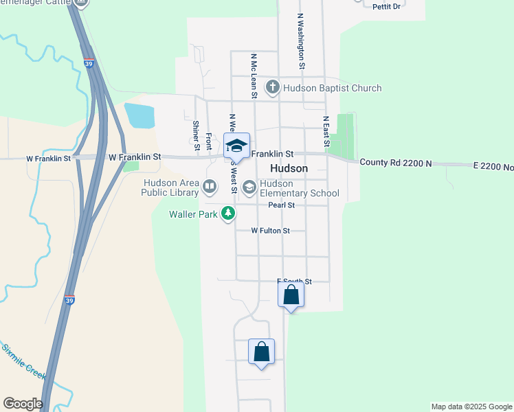 map of restaurants, bars, coffee shops, grocery stores, and more near in Hudson