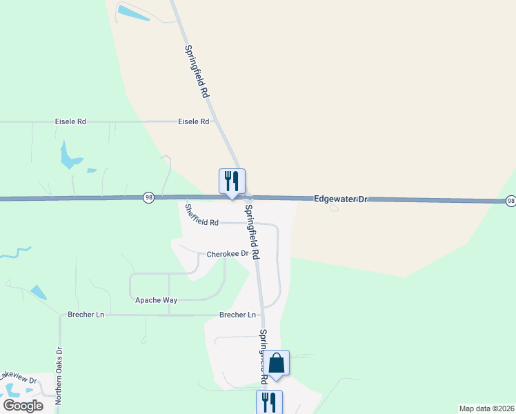 map of restaurants, bars, coffee shops, grocery stores, and more near 5153 Edgewater Drive in Groveland