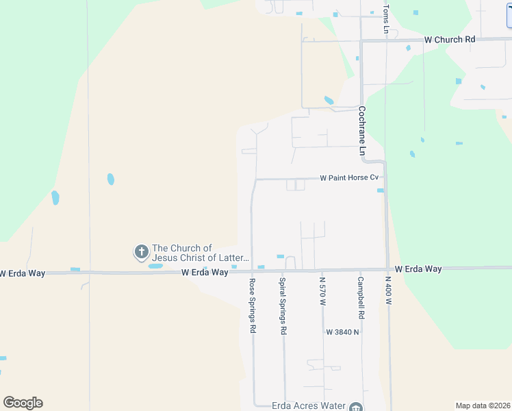 map of restaurants, bars, coffee shops, grocery stores, and more near 4178 Rose Springs Road in Erda