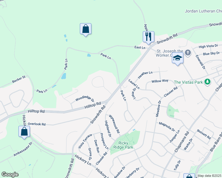 map of restaurants, bars, coffee shops, grocery stores, and more near 1776 Central Park in Lehigh County