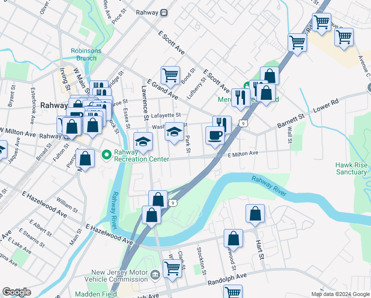 1698 Park Street, Rahway NJ Walk Score