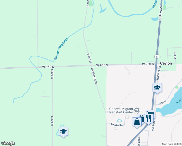 map of restaurants, bars, coffee shops, grocery stores, and more near 766-788 Winchester St in Geneva