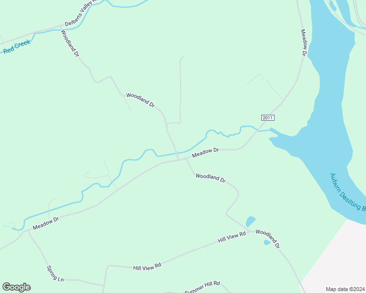 map of restaurants, bars, coffee shops, grocery stores, and more near 179 Woodland Drive in Auburn