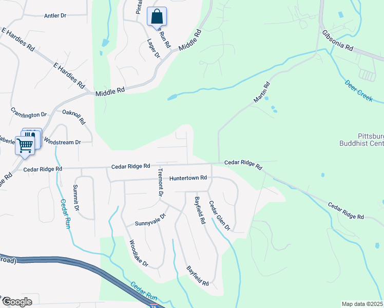 map of restaurants, bars, coffee shops, grocery stores, and more near 104 Lex Lane in Allison Park
