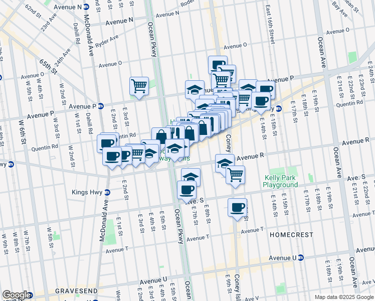 map of restaurants, bars, coffee shops, grocery stores, and more near in Brooklyn